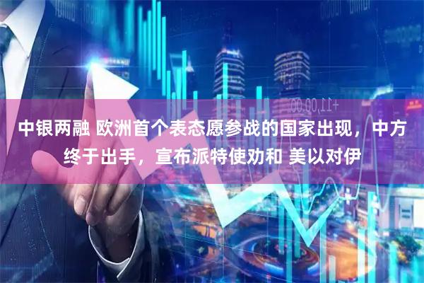 中银两融 欧洲首个表态愿参战的国家出现，中方终于出手，宣布派特使劝和 美以对伊